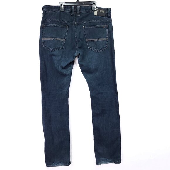 Buffalo David Bitton Evan-X Jeans Mens Size 36x34 Stretch Slim Straight Stretch - Picture 2 of 14